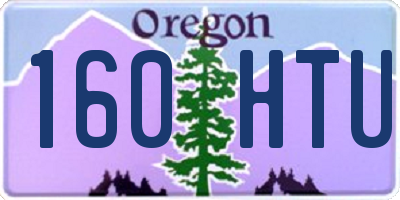 OR license plate 160HTU