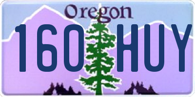 OR license plate 160HUY