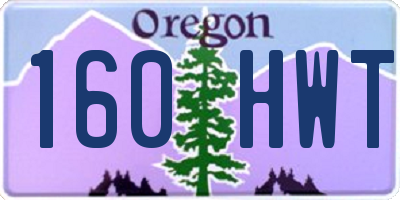 OR license plate 160HWT