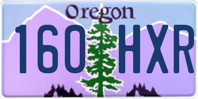 OR license plate 160HXR