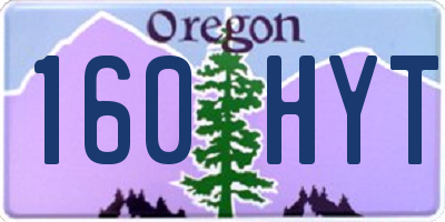 OR license plate 160HYT