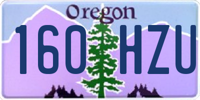 OR license plate 160HZU