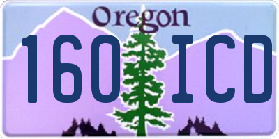 OR license plate 160ICD