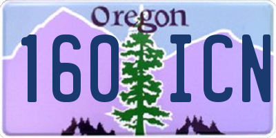 OR license plate 160ICN