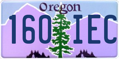 OR license plate 160IEC