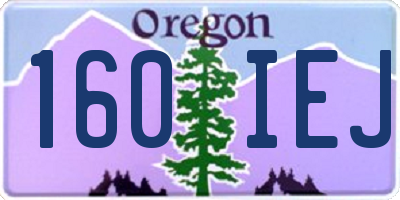 OR license plate 160IEJ