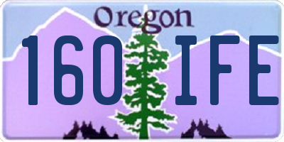 OR license plate 160IFE