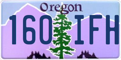 OR license plate 160IFH