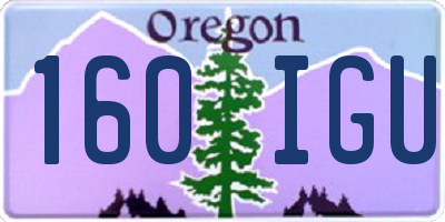 OR license plate 160IGU