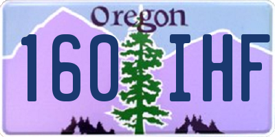OR license plate 160IHF
