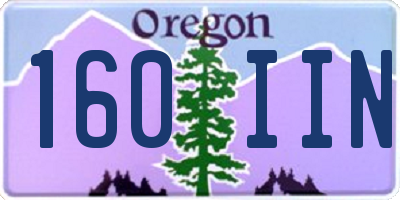 OR license plate 160IIN