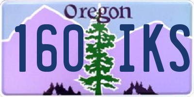 OR license plate 160IKS