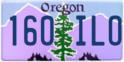 OR license plate 160ILO