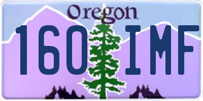 OR license plate 160IMF