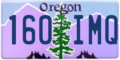 OR license plate 160IMQ