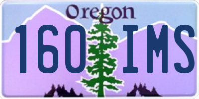 OR license plate 160IMS