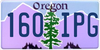 OR license plate 160IPG
