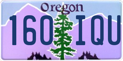 OR license plate 160IQU
