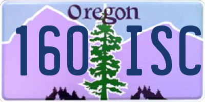 OR license plate 160ISC