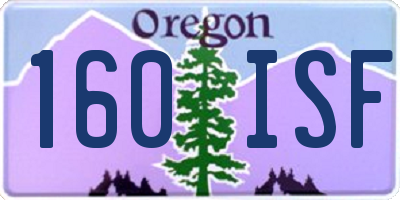 OR license plate 160ISF