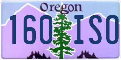OR license plate 160ISO