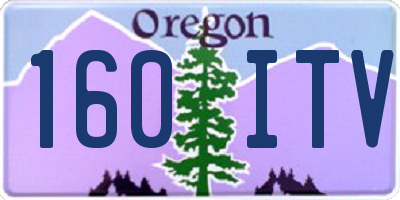 OR license plate 160ITV