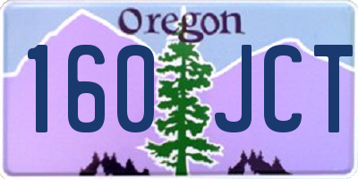 OR license plate 160JCT