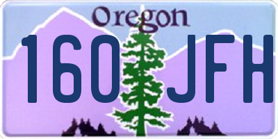 OR license plate 160JFH
