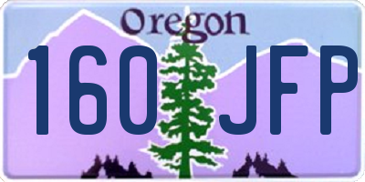 OR license plate 160JFP