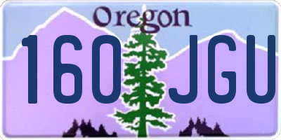 OR license plate 160JGU
