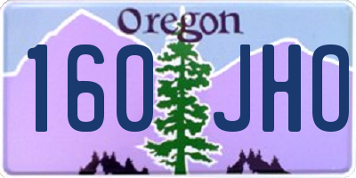 OR license plate 160JHO
