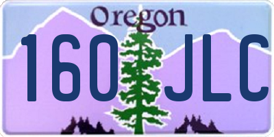 OR license plate 160JLC
