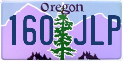 OR license plate 160JLP