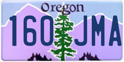 OR license plate 160JMA