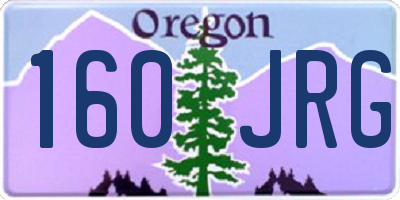 OR license plate 160JRG