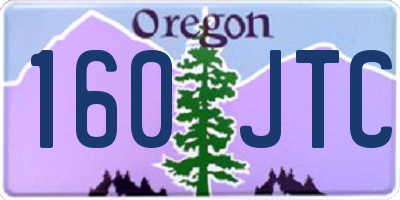OR license plate 160JTC