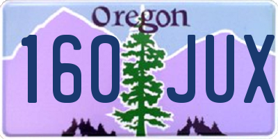 OR license plate 160JUX