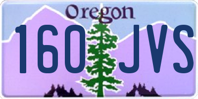 OR license plate 160JVS