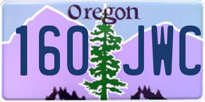 OR license plate 160JWC