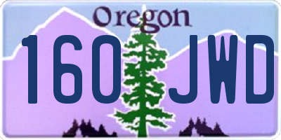 OR license plate 160JWD