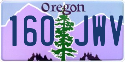 OR license plate 160JWV