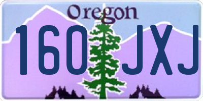 OR license plate 160JXJ