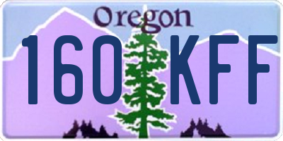 OR license plate 160KFF