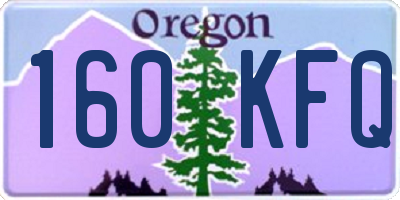 OR license plate 160KFQ