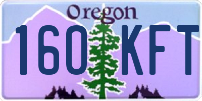 OR license plate 160KFT