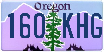OR license plate 160KHG