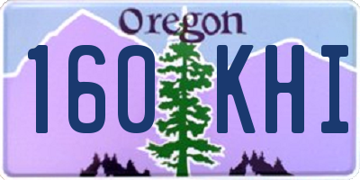 OR license plate 160KHI