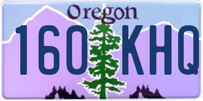 OR license plate 160KHQ