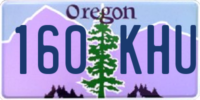 OR license plate 160KHU