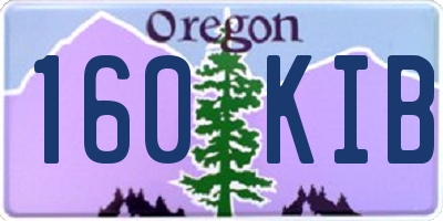 OR license plate 160KIB
